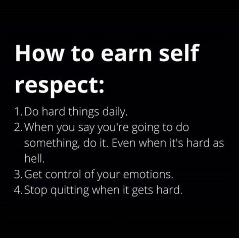 Earn Respect, Discipline Quotes, Respect Quotes, Personal Improvement, Get My Life Together, Self Confidence Tips, Study Motivation Quotes, Respect Yourself, Insightful Quotes