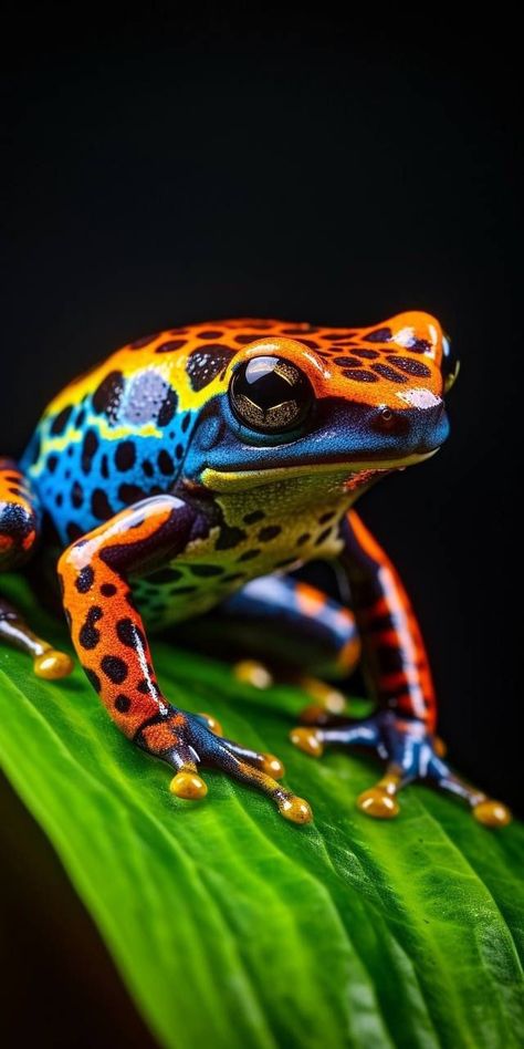 Poison Dart Frog Photography, Colorful Animals Photography, Lizard Photography, Frog Photography, Amazon Rainforest Animals, Rainforest Frog, Colorful Frogs, Colorful Lizards, Frog Species