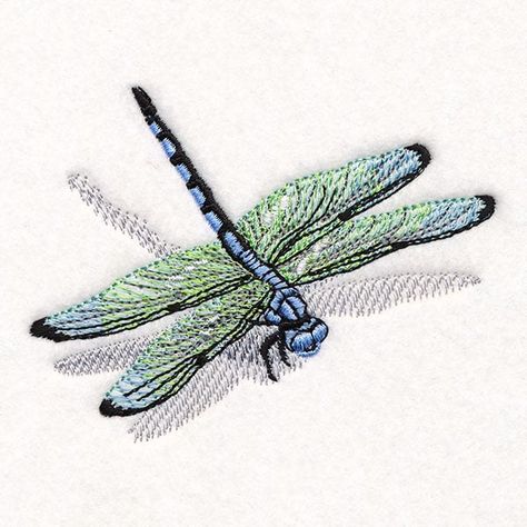 Downloadable Products Fly Embroidery, Simple Dragonfly, Embroidered Dragonfly, Craft Embroidery, Freestanding Lace Embroidery, Basic Embroidery Stitches, Holiday Flower, Dragon Fly, Creative Embroidery