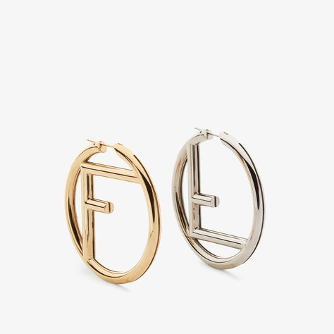 Fendi Earrings, Fendi Bracelet, Fendi Logo Design, Blessed Wednesday, Streetwear Ideas, Fendi Store, Fendi Logo, Medium Handbags, Brown Leather Bag