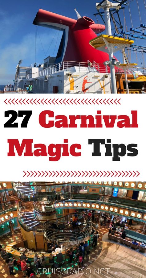 Whether you’re taking a cruise on the Carnival Magic for the first time or the 20th, we offer up tips to make your trip the best it can possibly be! Carnival Cruise Magic, Cruise Spa, Carnival Cruise Tips, Carnival Magic, Carnival Cruise Ships, Cruise Pictures, Cruise Planning, Cheap Cruises, Bahamas Cruise