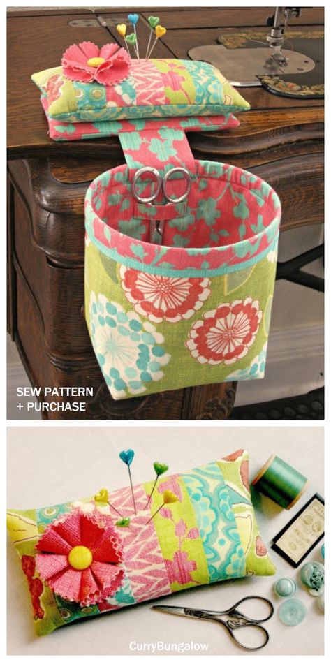 DIY Thread Catcher Hanging Bag Free Sewing Patterns | Fabric Art DIY Diy Thread Catcher Free Pattern, Thread Catcher Free Pattern How To Make, Pincushion Thread Catcher Pattern Free, Pin Cushion And Thread Catcher Pattern, Sewing Trash Bag Thread Catcher Pattern, Pin Cushion Thread Catcher Free Pattern, Pin Cushion With Thread Catcher, Sewing Thread Catcher, Free Thread Catcher Pattern