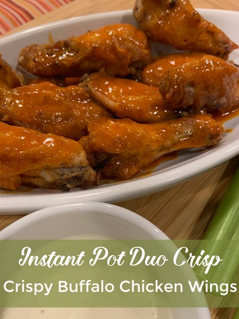 Instapot Duo, Crisp Chicken, Crisp Recipes, Frozen Chicken Wings, Buffalo Style, Oven Top, Crispy Chicken Wings, Air Fryer Chicken Wings, Buffalo Chicken Wings