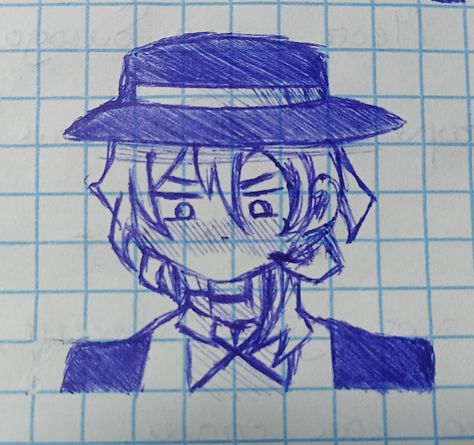 Bsd Drawing Sketch, Bsd Drawing Ideas, Chuuya Doodle, Bsd Oc Base, Bsd Doodles, Asthetic Drawings Simple, Bsd Sketch, Chuuya Drawing, Dazai Drawing