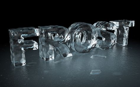 Frost - 3D Ice Typography on Behance Ice Typography, Ice Popsicle, Polygon Modeling, Adobe Photoshop Design, Speed Art, Photoshop Tutorial Design, Ice Ice Baby, 3d Text, Work Inspiration