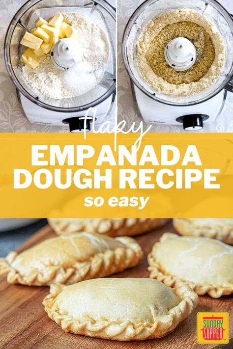 Empanada Crust Recipe, Flaky Dough Recipe, Cuban Empanada Dough Recipe, Healthy Empanadas Dough, Flaky Empanada Dough, Sweet Empanadas Recipe Dough, Easy Hand Pie Dough, Almond Flour Empanada Dough, Things To Make With Masa