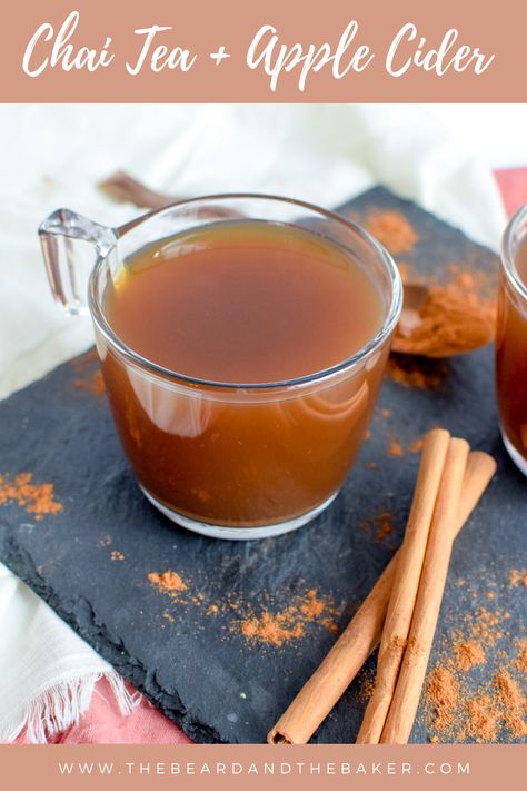 Chai Cider Recipe, Apple Cider Chai Tea, Apple Chaider Recipe, Chai Apple Cider, Apple Cider Chai Latte, Apple Cider Latte, Apple Cider Chai, Homemade Electrolyte Drink, Apple Chai