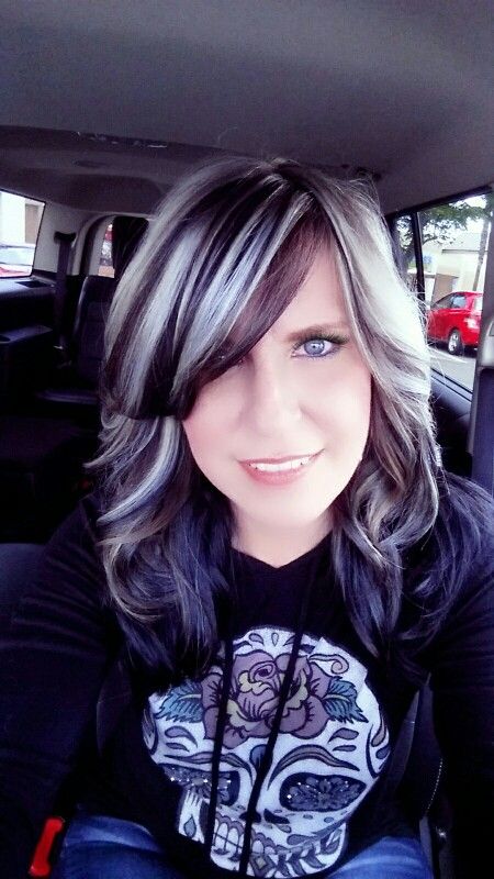 I'm thinking this might be a way for me to transition to gray hair.  Highlights and lowlights Natural Hair Journey Tips, Hair Journey Tips, Pastel Purple Hair, Black And Grey Hair, Silver Blonde Hair, Hair Highlights And Lowlights, Silver Blonde, Transition To Gray Hair, Gray Hair Highlights