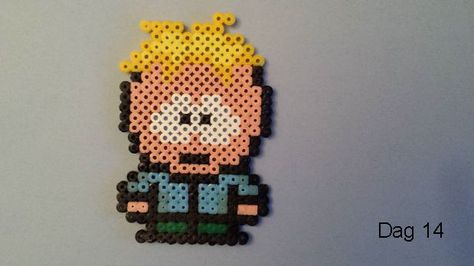 Butters (South Park) hama beads by Sylvana Butters Perler Beads, Perler Characters, Butters South Park, Kandi Ideas, Perler Ideas, Pixel Art Templates, Perler Bead Templates, Beads Ideas, Pixel Art Grid