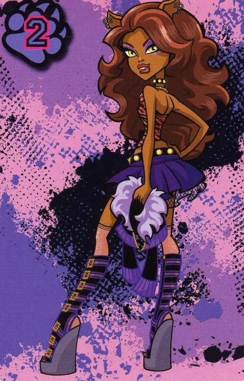 Clawdeen Wolf, Monster High, Heels, Purple, Hair