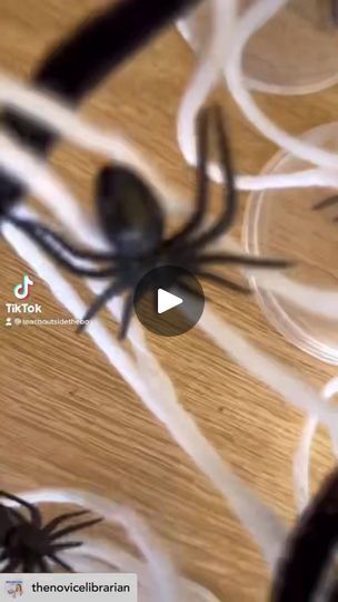 24K views | Spider Web Bridges with @thenovicelibrarian! 🕷🕸🕷 This is such a fun October STEM challenge and I love how she added pipe cleaners! 

Lesson found in my... | By Teach Outside the Box | Facebook Stem Challenges, Pipe Cleaner, Spider Web, Halloween Party, Projects To Try