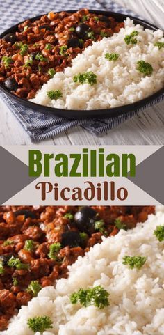 Picadillo Recipe, Minced Beef Recipes, Brazilian Dishes, South American Recipes, Healthy Beef Recipes, Healthy Beef, Rice And Beans, Chilli Recipes, Mince Recipes