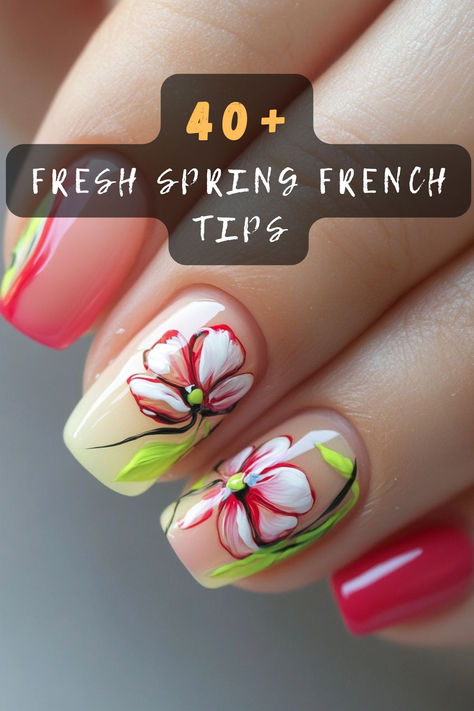 Elevate your manicure with 40 fresh spring French tip nail designs. 🌸💅 These stylish ideas feature pastel colors, floral accents, and creative twists on the classic French tip that capture the essence of spring. Ready to refresh your nails? Click to explore all the stylish ideas! #SpringNails #FrenchTipDesigns #PastelNails #FloralAccents #NailArtInspiration Spring French Tip Nails, Spring French Tip, Classic French Tip, Tip Nail Designs, French Tip Nail Designs, Modern Muse, Tip Nails, Pastel Nails, To Say Goodbye