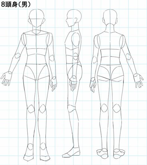 T Pose Reference Character Design, Character Reference Sheet, Human Body Drawing, Manga Tutorial, Character Model Sheet, Manga Drawing Tutorials, Human Drawing, Body Reference Drawing, Gesture Drawing