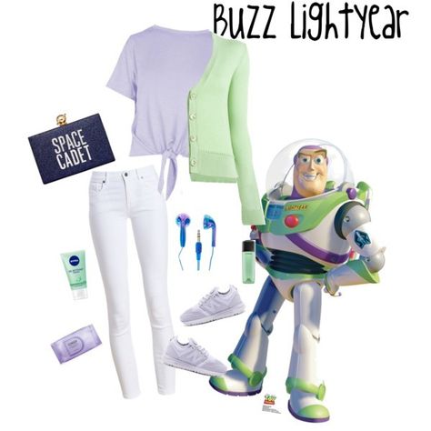 Buzz Lightyear Outfit, Buzz Disneybound, Buzz Lightyear Inspired Outfit, Diy Buzz Light Year Costume Women, Disneybound Buzz Lightyear, Disfraz Buzz Lightyear, Scooby Doo Halloween Costumes, Disney Bound Outfits Casual, Cute Disney Outfits