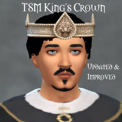 Medieval Apocalypse, Medieval Crown, Sims Medieval, King's Crown, Masculine Feminine, Black Crown, Best Mods, Kings Crown, Sims 4 Game