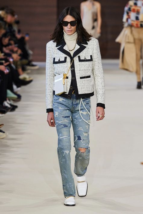 Amiri Fall 2020 Menswear Collection - Vogue Outfit Inso, High Fashion Men, Next Fashion, Mens Fall, Menswear Collection, Womens Fashion For Work, Fashion Stylist, Denim Fashion, Autumn Winter Fashion