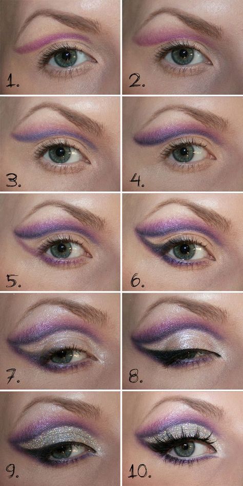 Eye Color Chart | MAKEUP CHARTS EYE FACE SHAPE COLOR Burlesque Makeup Ideas, Drag Eye Makeup, Little Mermaid Makeup, Ursula Makeup, Lila Make-up, Rockstar Costume, Mermaid Makeup Tutorial, Professional Puppets, Makeup Charts