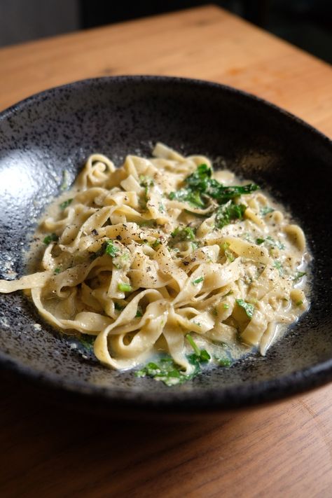 Oyster Pasta, Butter Pasta, Pasta Ingredients, White Wine Vinegar, Easy Pasta, Om Nom, The Works, How To Cook Pasta, Recipe Book