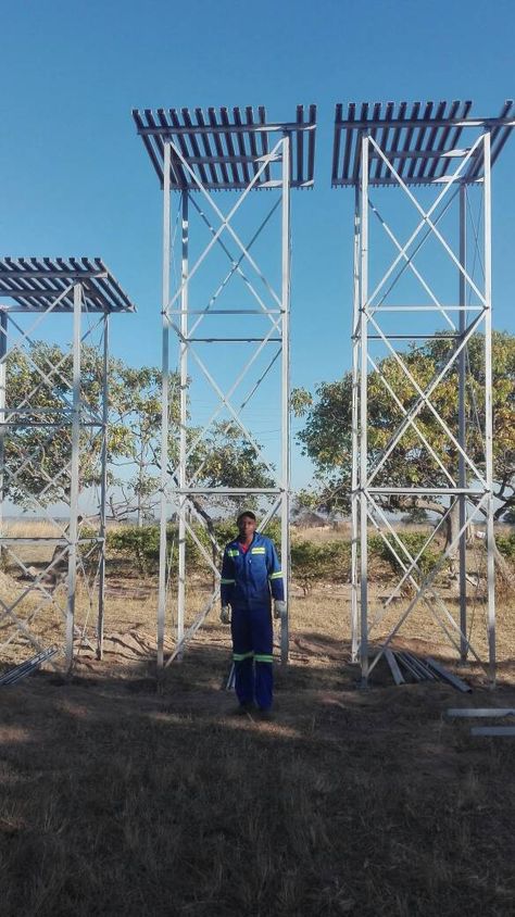 Tank Stands - Forster Irrigation Tower Deer Stands, Rain Water Collection Diy, House On Slope, Water Collection System, Window Grill Design Modern, Steel Water Tanks, Metal Doors Design, Steel Door Design, Iron Door Design