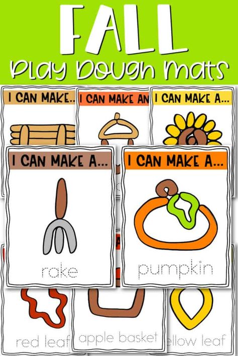 Play Doh Fine Motor Activities, Fall Independent Activities Preschool, Fall Playdough Mats Free Printables, Fall Play Doh Mats, Turkey Playdough Mats, Thanksgiving Playdough Mats, Fall Occupational Therapy Activities, Fall Fine Motor Activities Preschool, Pumpkin Fine Motor Activities