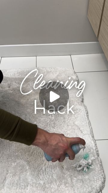 S&T INC. | A Life Hack Company on Instagram: "🫧Did you you know that shaving cream can remove rug stains?✨

We tried using shaving cream to get this toothpaste stain out of our bathroom rug. Spray a small amount of shaving cream, let sit for ten minutes, rub in circular motion with a damp microfiber cloth until the stain is lifted! Comment “link” to the link to our microfiber cloth used in the video! 

Would you try this hack? Let us know in the comments! 🙂

#shavingcream #cleaningmotivation #deepcleaning #lifehacks #cleaninghack" Cleaning Motivation, Circular Motion, Life Hack, Rug Stain, Shaving Cream, Bathroom Rug, Microfiber Cloth, Bathroom Rugs, Deep Cleaning