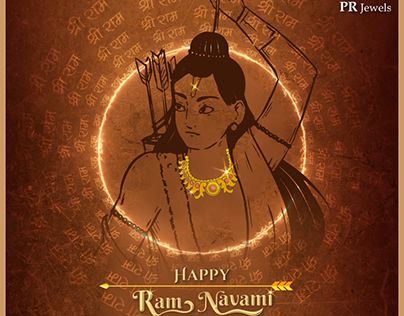 Ram Navmi Creative Ads, Ram Navami Creative Ads, Festival Graphics, Jewellery Ads, Jewellery Creative, Ram Navmi, Jewellery Advertising, Bollywood Sarees, Happy Ram Navami