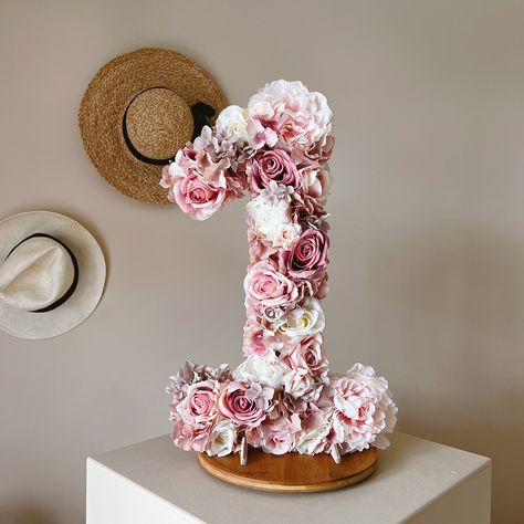 Floral number #photoprop for 1st birthday photoshoot 🤍 #1stbirthday #photoprops #firstbirthday #partydecor #number1 #number1 #dustyrose #mauveobsessions Number 1 Cake, Personalized Keepsake Box, First Birthday Cake Smash, Flower Walls, 1st Birthday Photoshoot, Cake Flower, 1 Cake, First Birthday Cake, Florist Supplies