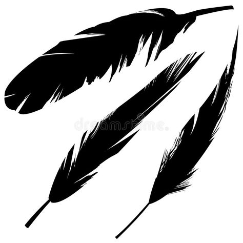 Vector grunge feathers. Vector illustrations of various bird feathers in grunge , #Affiliate, #feathers, #grunge, #Vector, #style, #bird #ad Crow Silhouette, Crow Feather, Raven Feather, Feather Illustration, Feather Vector, Free Illustration, Styled Stock, Grunge Style, Magpie