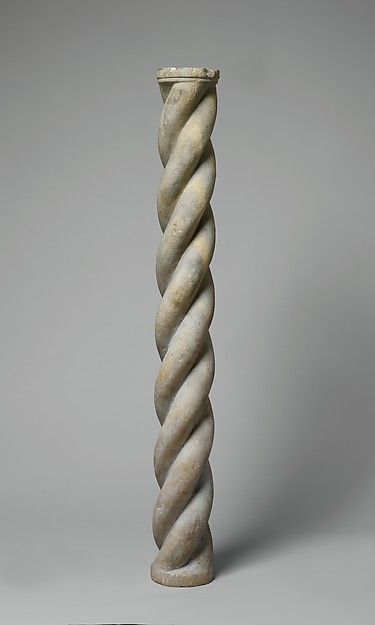 Spiral Column Shaft | Italo-Byzantine | The Met Spiral Column, Card Borders, Roman Design, Antique Architecture, Decorative Columns, Cement Design, Roman Columns, The Cloisters, Italian Culture