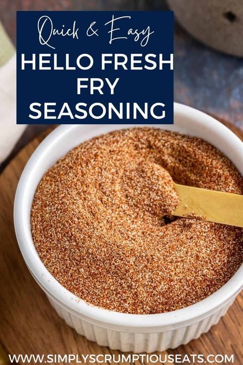 Hello Fresh Fry Seasoning Fry Seasoning Hello Fresh, Homemade Fry Seasoning, Hello Fresh Spice Blends, Hello Fresh Fry Seasoning Recipe, Copycat Hello Fresh, Fry Seasoning Recipe, Wingstop Ranch Recipe, Hello Fresh Dinners, Fresh Dinners