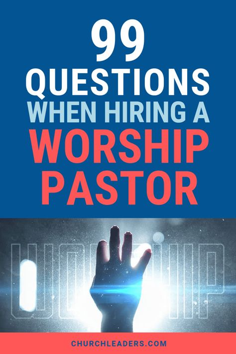 This comes from conversations with senior pastors and executive pastors is that they simply don’t know what to ask when hiring a worship pastor. #worship #worshipservice #worshipleader #Sundayservice #churchstaff #hiring #interviewquestions #churchservice Worship Pastor, Interview Questions To Ask, Personal Mission Statement, What Makes You Laugh, Geek House, Music Ministry, Worship Team, Pastors Wife, Chris Tomlin