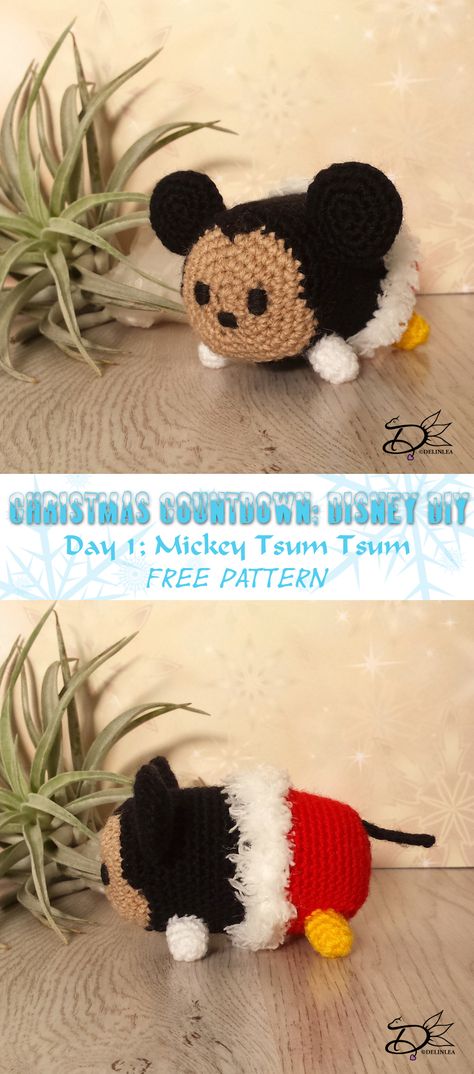 Disney Tsum Tsum Crochet Pattern Free, Crochet Mickey Mouse Amigurumi Patterns Free, Tsum Tsum Mickey, Crochet Mickey Mouse, Xmas Crochet, Disney Crochet, Handmade Blankets, Disney Stuffed Animals, Crochet Afghan Patterns Free