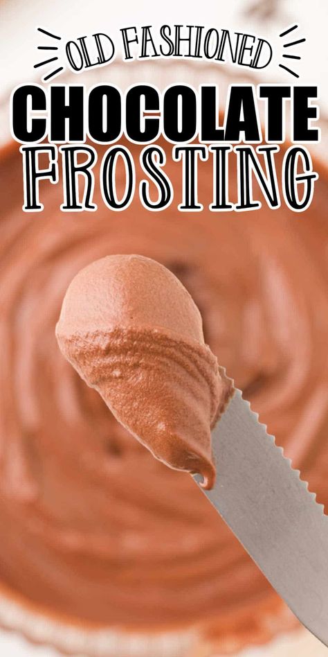 Grandma's Old-Fashioned Chocolate Frosting Recipe Simple Chocolate Frosting Recipe, Easy Chocolate Frosting Recipe, Chocolate Icing Recipe, Chocolate Frosting Recipe Easy, Icing That Hardens, Easy Icing Recipe, Chocolate Icing Recipes, Chocolate Frosting Recipe, Easy Icing