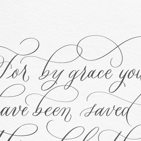 Alexandra Green on Instagram: "For by grace you have been saved through faith. And this is not your own doing; it is the gift of God, not a result of works, so that no one may boast. Ephesians 2:8-9 ESV  Amazing grace, how sweet the sound, that saved a wretch like me  #procreatelettering #beautifulgospelofhope" Ephesians 2 8 9, Ephesians 2, Procreate Lettering, By Grace, Amazing Grace, The Sound, The Gift, Sound, Green