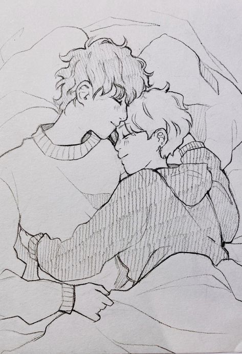 Mlm Couple Poses Drawing, 2 People Cuddling Drawing Base, Sleeping Together Pose, Cuddle Base Drawing, Snuggling Poses Drawing, Boy X Boy Poses Drawing Base, Mlm Couple Drawing, Two People Sleeping Reference, Sleeping Art Reference