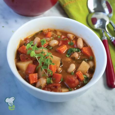 Healthy Minestrone Soup Healthy Split Pea Soup, Healthy Minestrone Soup, Heart Healthy Soup, Gf Soup, Dried Peas, Vegetable Soup Healthy, Pureed Soup, Split Pea Soup, Low Sodium Recipes