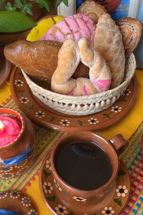 Señora Era Aesthetic, Mexican Coffee Shop Aesthetic, Mexican Cafe Aesthetic, Pan Dulce Aesthetic, Mexican Bakery Aesthetic, Mexican Theme Kitchen, Kitchen Decor Mexican Style, Mexican Coffee Bar Ideas, Mexican Coffee Shop