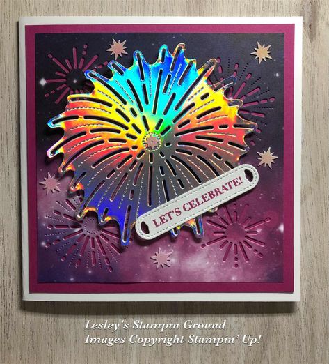 Su Light The Sky, Stampin Up Light The Sky 2023, Light The Sky Stampin Up Cards, Light The Sky Stampinup, Stampin Up Light The Sky Cards, Stampin Up Star Of Light Cards, Stampin Up Sky Is The Limit Cards, Independence Day Card, Holographic Paper