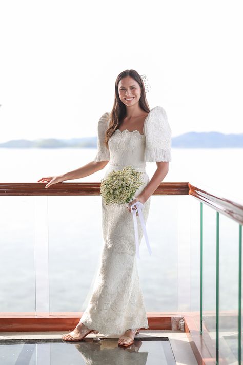 Modern Filipiana Wedding Gown, Filipiniana Bridal Gown, Philippines Wedding Dress, Simple Filipiniana Wedding Dress, Filipino Inspired Wedding Dress, Filipiana Wedding Gown, Wedding Pegboard, Filipiñana Wedding Gown Modern, Filipino Wedding Gown