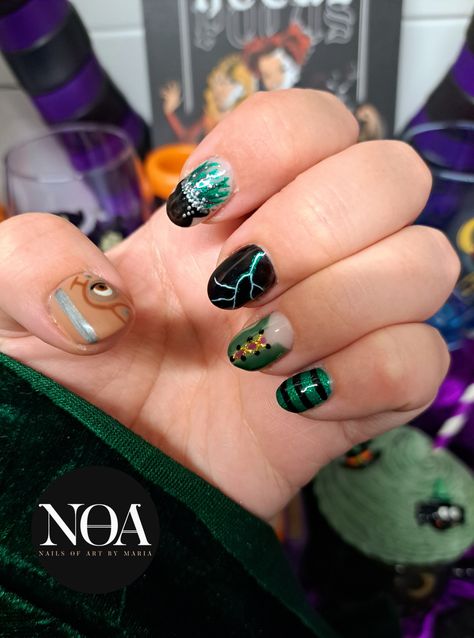 Winifred Sanderson Nails, Winifred Sanderson, Nail Art, Nails, Art, Nail Arts