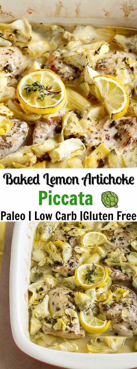 Lemon Artichoke Chicken, Artichoke Chicken, Artichoke Recipes, Chicken Piccata, Low Carb Paleo, Paleo Dinner, Low Carb Gluten Free, Recipes Chicken, Whole 30 Recipes