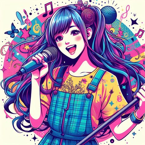 Free pop rockstar singer vector art | Singer holding mic in stylish vector - vectorartworld.com Singing Artwork, Mic Illustration, Singer Sketch, Singer Illustration, Singer Drawing, Mehandi Outfit, Microphone Vector, Singing Drawing, Random Idea