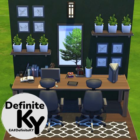 Sims 4 Room Base Game, Sims Rooms, Sims Freeplay Houses, Sims Games, Study Nook, Sims Freeplay, Los Sims, Study Rooms, Sims 4 Build