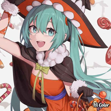 Halloween Miku, Miku Halloween, Anime Maid, Miku Hatsune, Halloween 2, Halloween Wallpaper, Girl Wallpaper, Dia De Muertos, Hatsune Miku