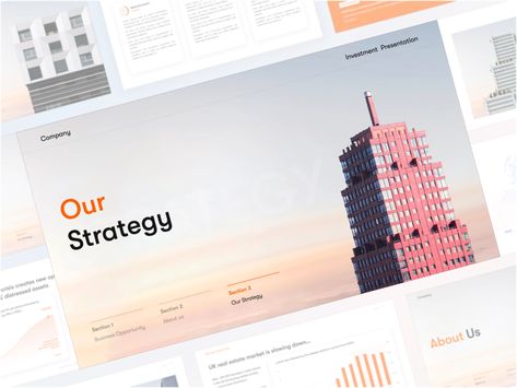 Real Estate investment deck by Wave Up on Dribbble Powerpoint Presentation Examples, Pitch Deck Design, Creative Presentation Ideas, Slide Deck, Data Charts, Corporate Presentation, Powerpoint Presentation Design, Real Estate Investment, Charts And Graphs