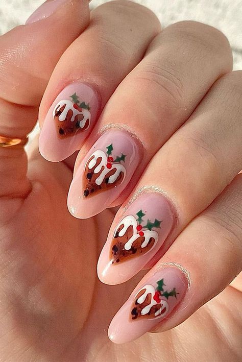 christmas pudding nails, christmas pudding nail art, christmas nail , christmas nails glitter, christmas nails, christmas nails acrylic, christmas nail designs 2020, christmas nails 2020, christmas nail ideas, christmas nail ideas, christmas nail colors, christmas nails 2020 coffin, festive nails, winter nails 2020, snowflake nails #snowfalkenails #christmasnails #festivenails Christmas Pudding Nail Art, Christmas Pudding Nails, Pudding Nails, Nail Christmas, Xmas Nail Designs, Nail Art Noel, Festive Nails, Christmas Nail Ideas, Candy Cane Nails