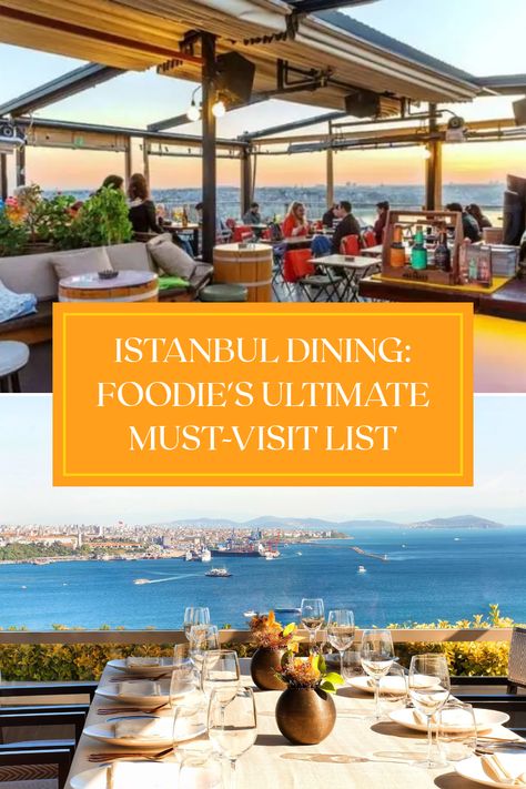 Hungry for a taste adventure in Istanbul? Check out this ultimate dining guide! Discover the best restaurants, outdoor cafes, and mouthwatering Turkish gastronomy. Get insider tips on what and where to eat for a memorable culinary experience in Istanbul. Best Restaurants In Istanbul, Day Trips From Istanbul, Istanbul Guide, Istanbul Restaurants, Turkish Restaurant, Istanbul Airport, Breakfast Cafe, Best Seafood Restaurant, Istanbul Hotels