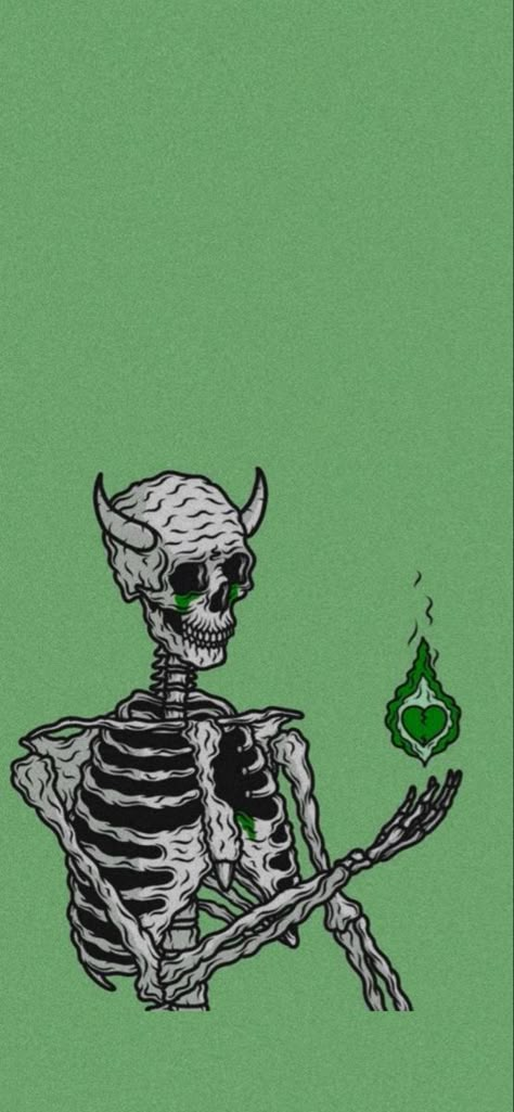 Skull Wallpaper Green, Guest Pfp Aesthetic, Colorful Skeleton Wallpaper, Skeleton Wallpaper For Laptop, Green Skeleton Aesthetic Wallpaper, Smartwatch Background Wallpaper, Dope Green Wallpaper, Green Wallpaper Skeleton, Green Spooky Wallpaper