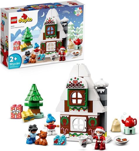 Holiday Gift List- Grandchildren Gifts from Amazon Duplo Christmas, Lego Christmas Sets, Lego Duplo Town, Lego Duplo Sets, Santa Claus Figure, Shop Lego, Christmas Is Over, Christmas Gingerbread House, Stocking Filler Gifts